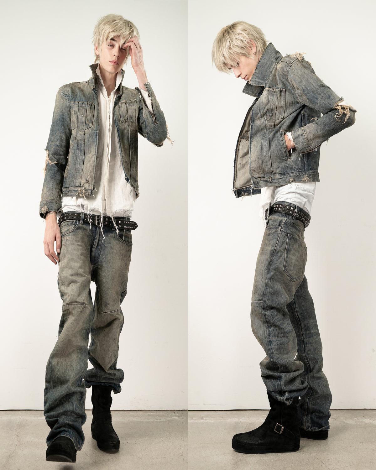 washed indigo non-distressed bootcut