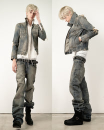 washed indigo non-distressed bootcut