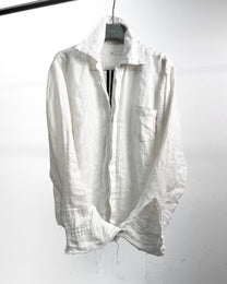 linen button down - beached core white