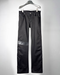 banded denim black - slim