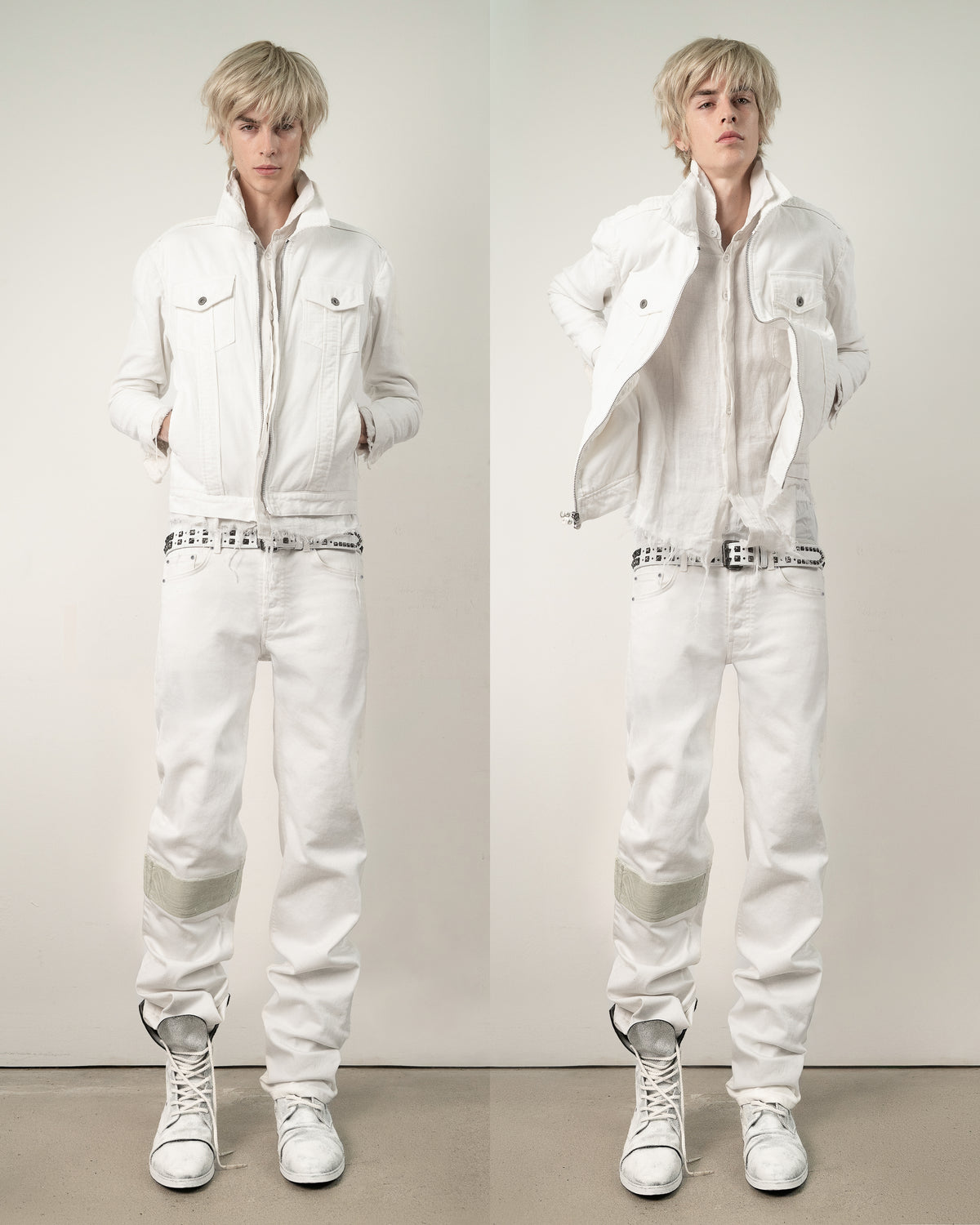 linen button down - beached core white