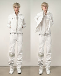 linen button down - beached core white