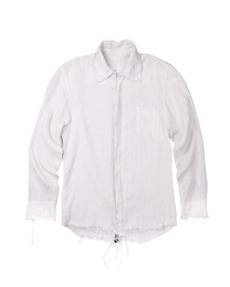 linen button down - beached core white