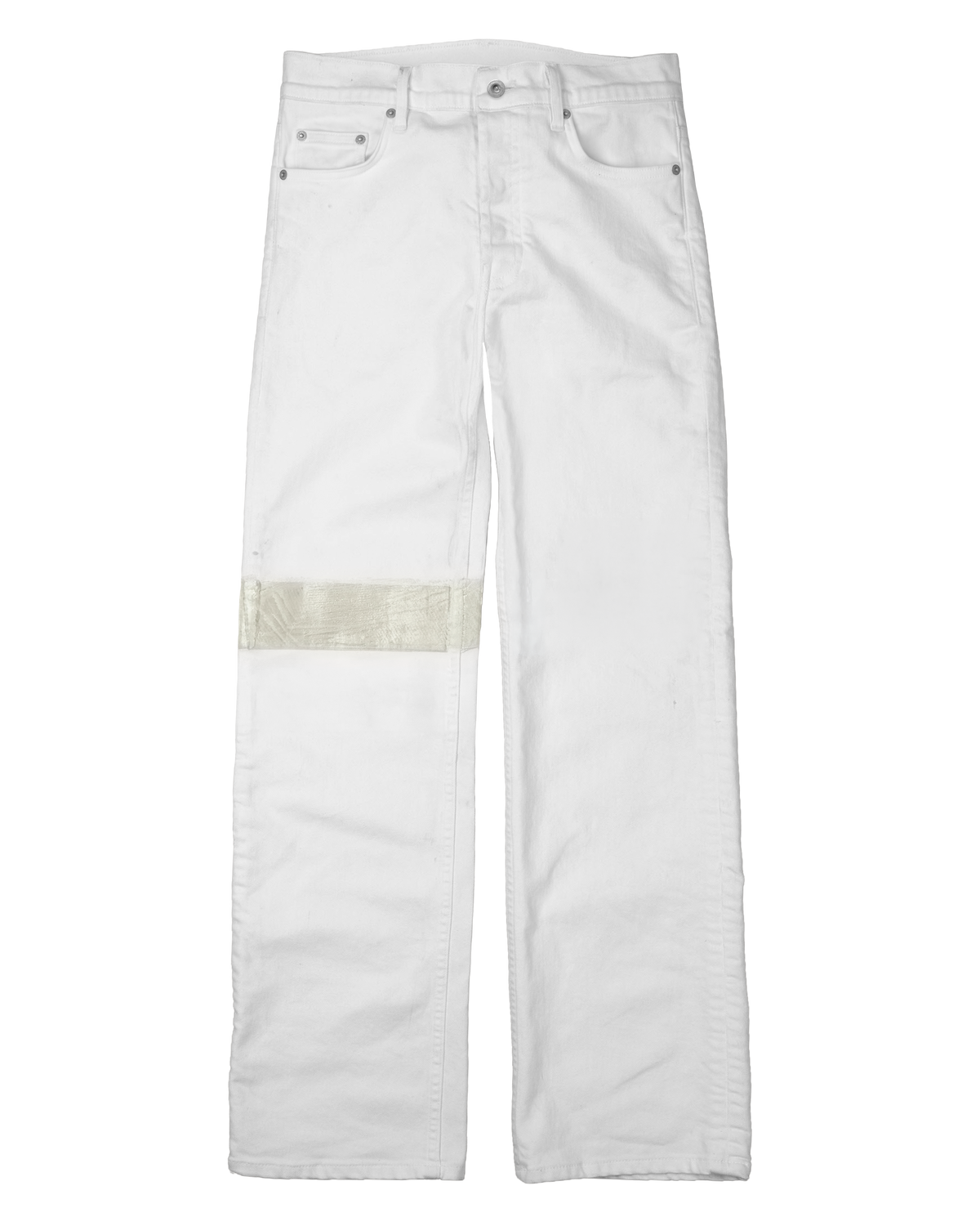banded denim bleach - slim [made to order]