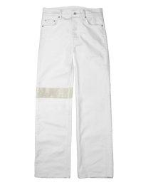 banded denim bleach - slim [made to order]