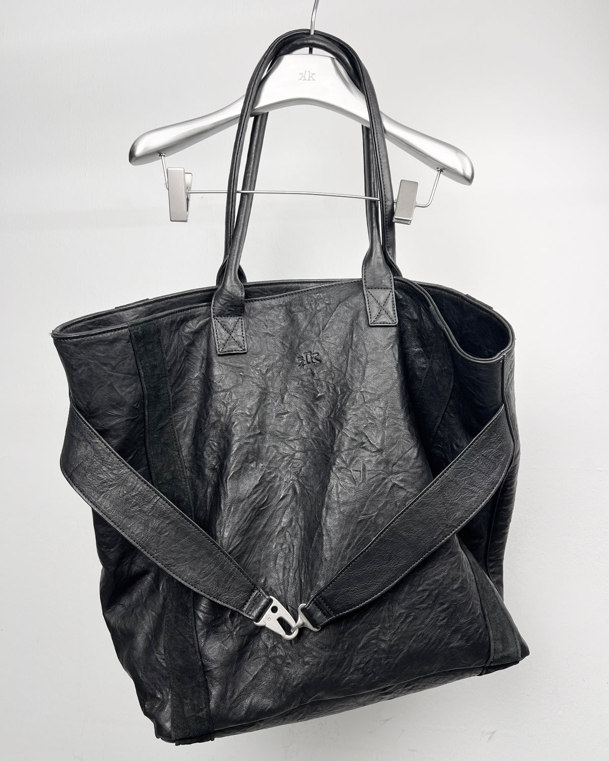 lambskin leather oversized tote [made to order]