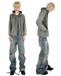 Distressed Bootcut "indigo"