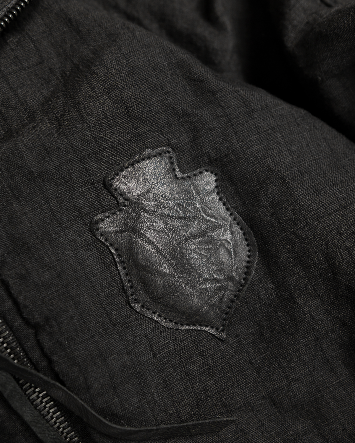 lamb crest checker high neck bomber [made to order]