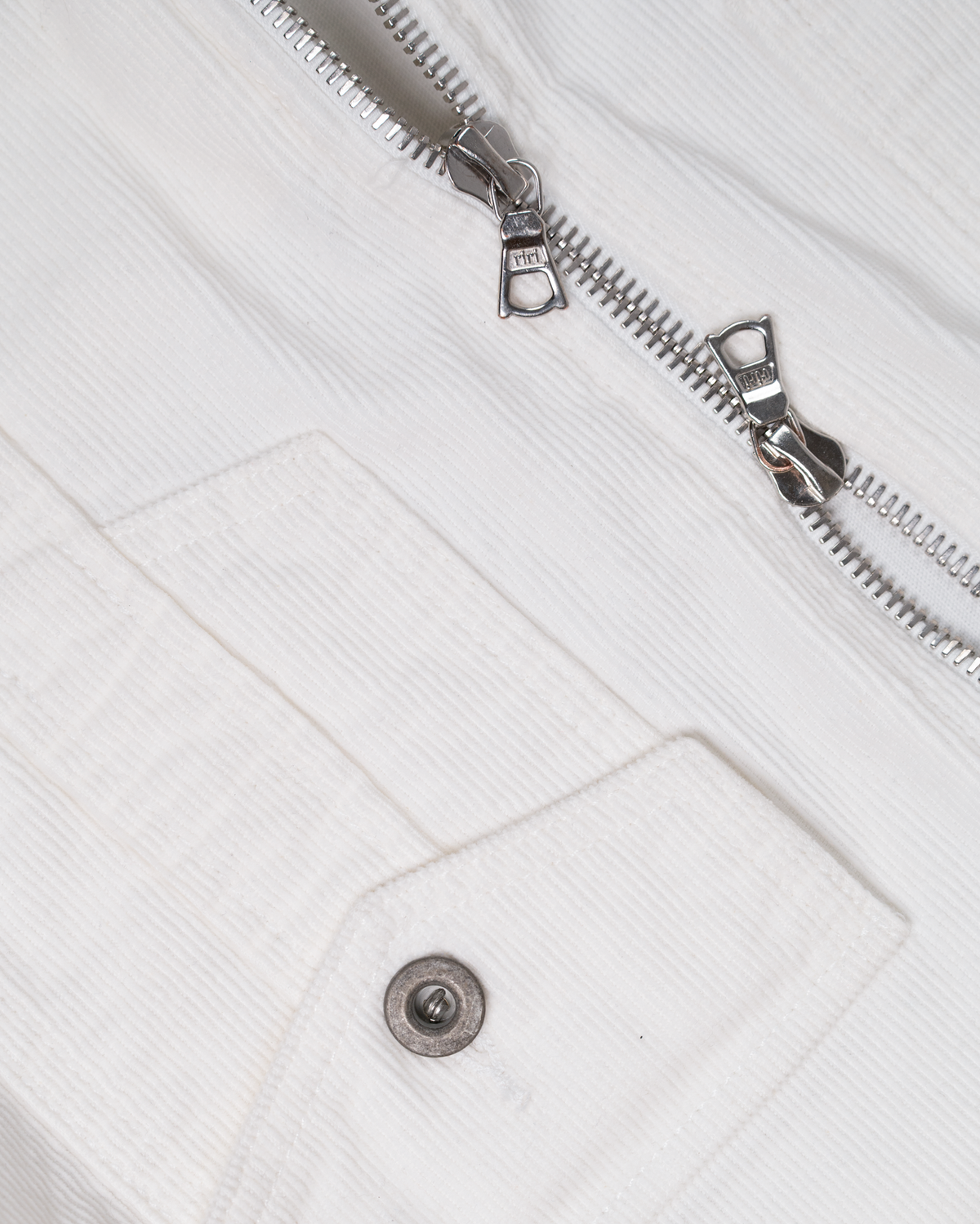 corduroy straited jacket - bleached white