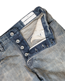 washed indigo non-distressed bootcut