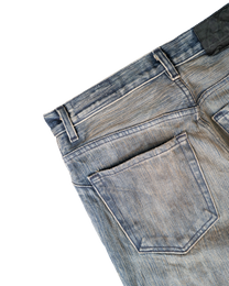 washed indigo non-distressed bootcut