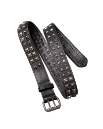 Ktwo studios black prism studded belt wrapped wide shot