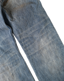 washed indigo non-distressed bootcut