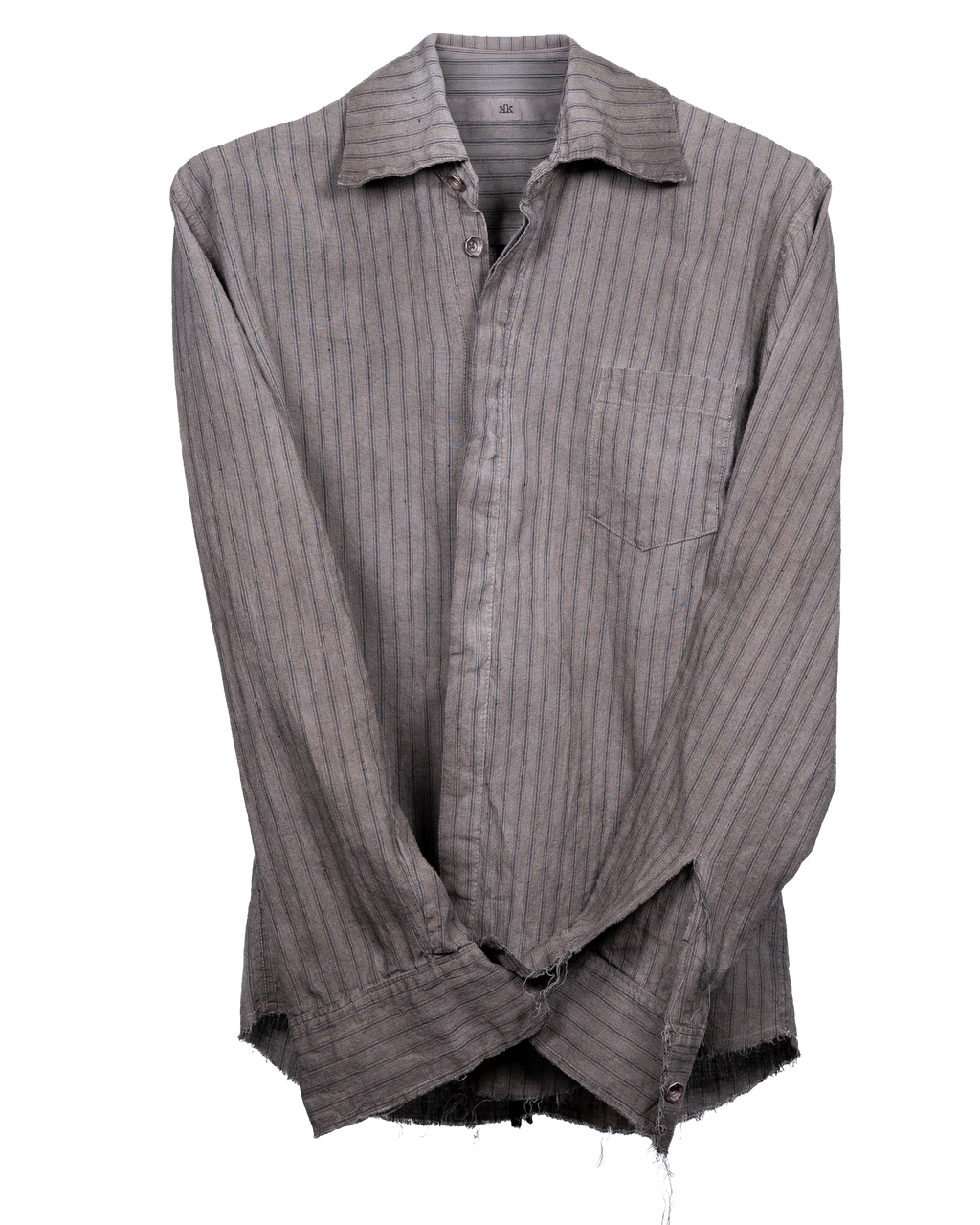Sepia Striped Button-Down