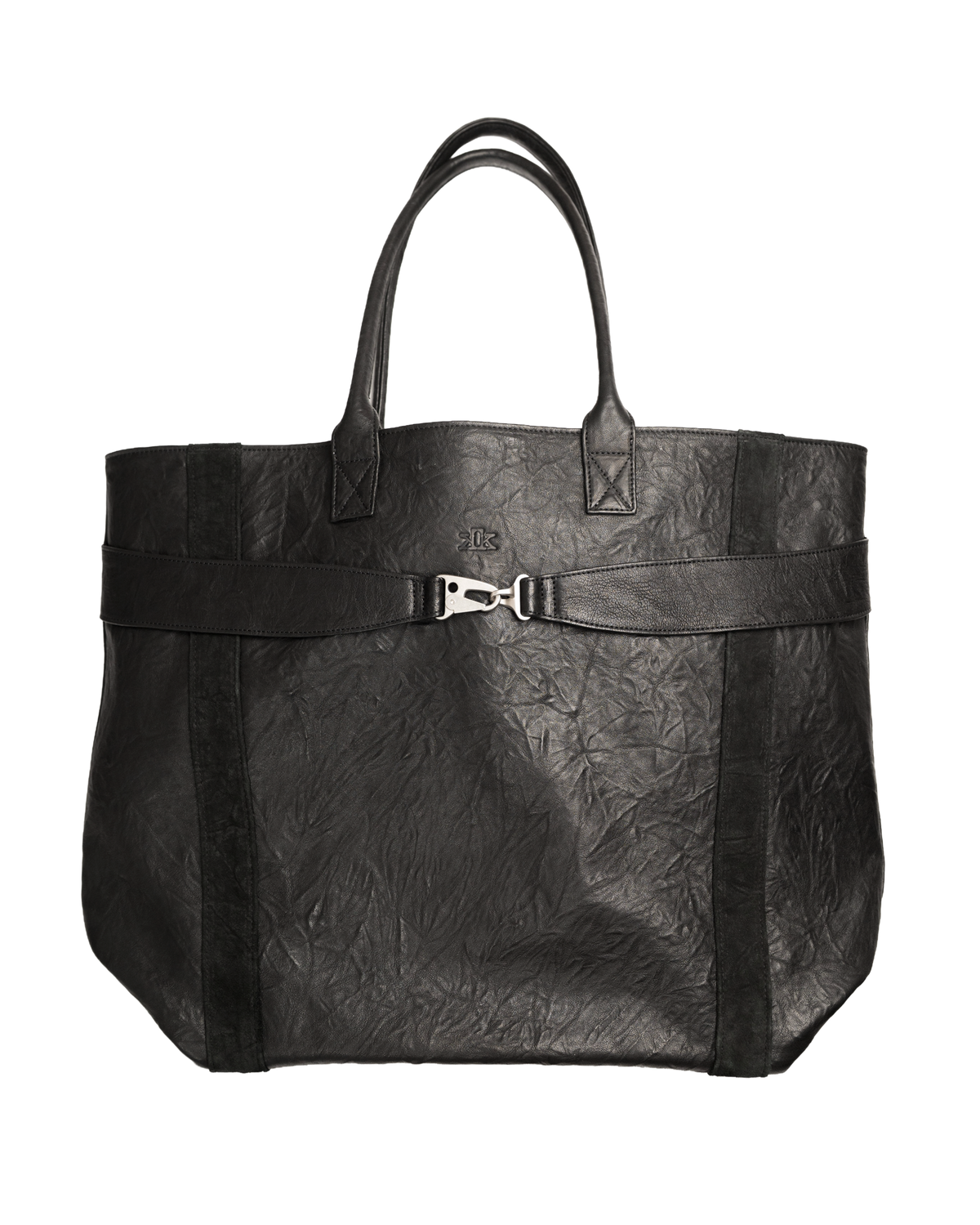 lambskin leather oversized tote [made to order]