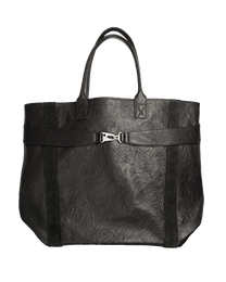 lambskin leather oversized tote [made to order]