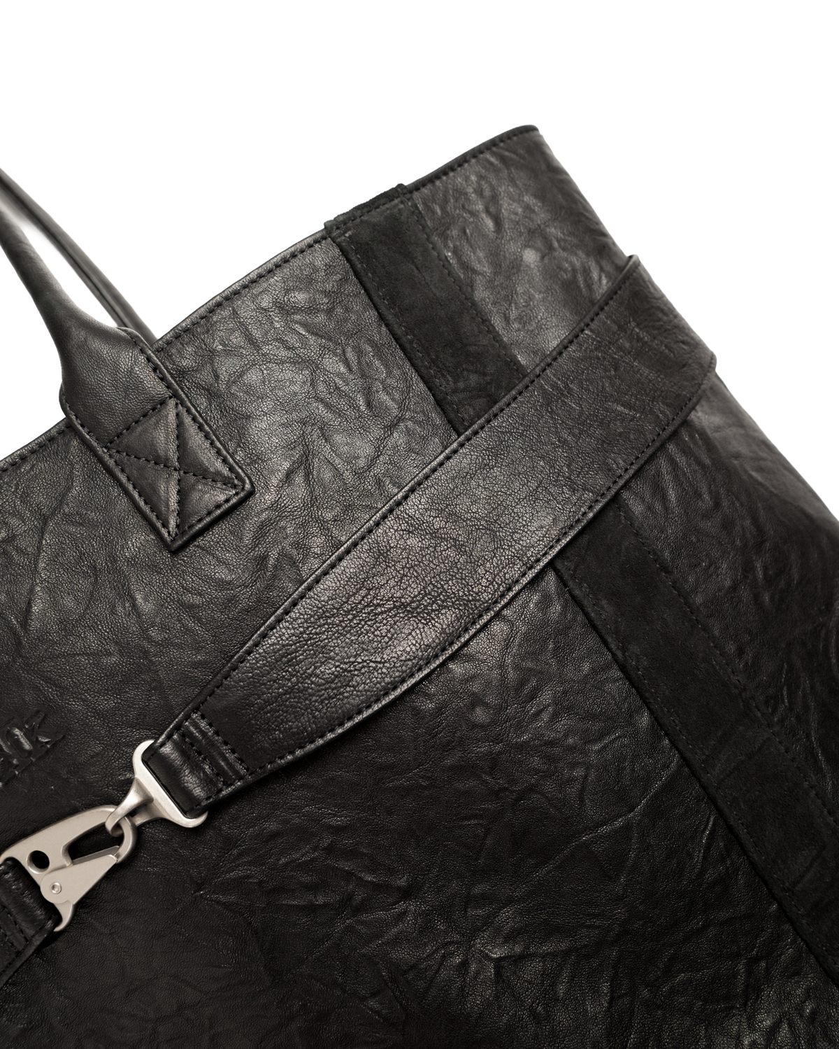 lambskin leather oversized tote [made to order]