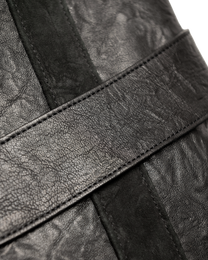 lambskin leather oversized tote [made to order]