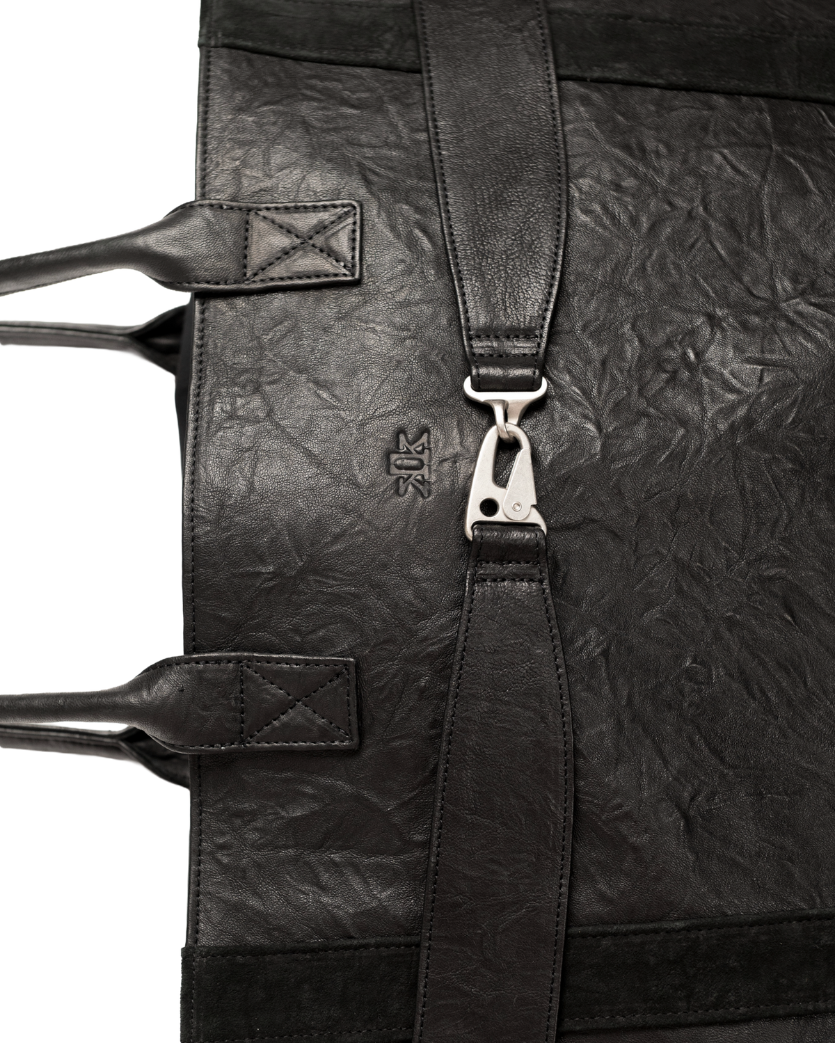 lambskin leather oversized tote [made to order]