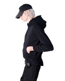 Shrunken Spine Hoodie "black"