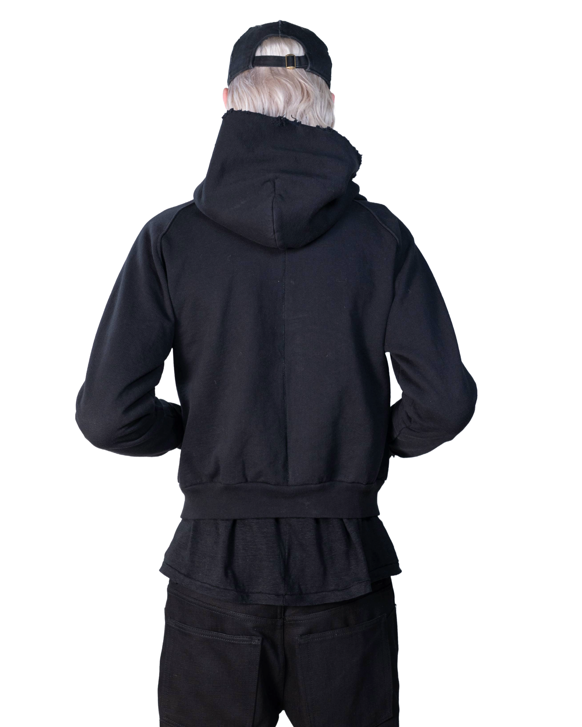 Shrunken Spine Hoodie "black"