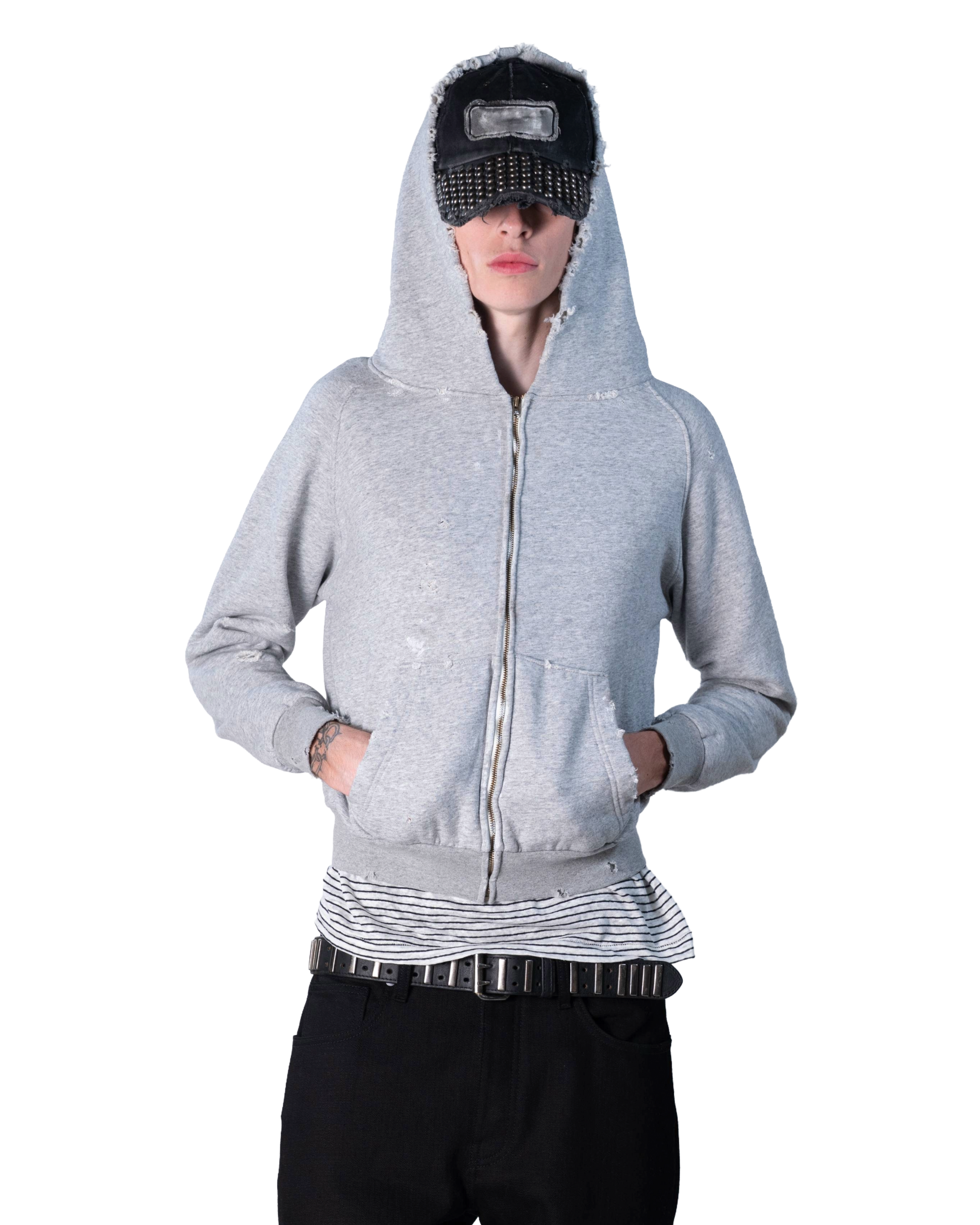 Shrunken Spine Hoodie "heather"