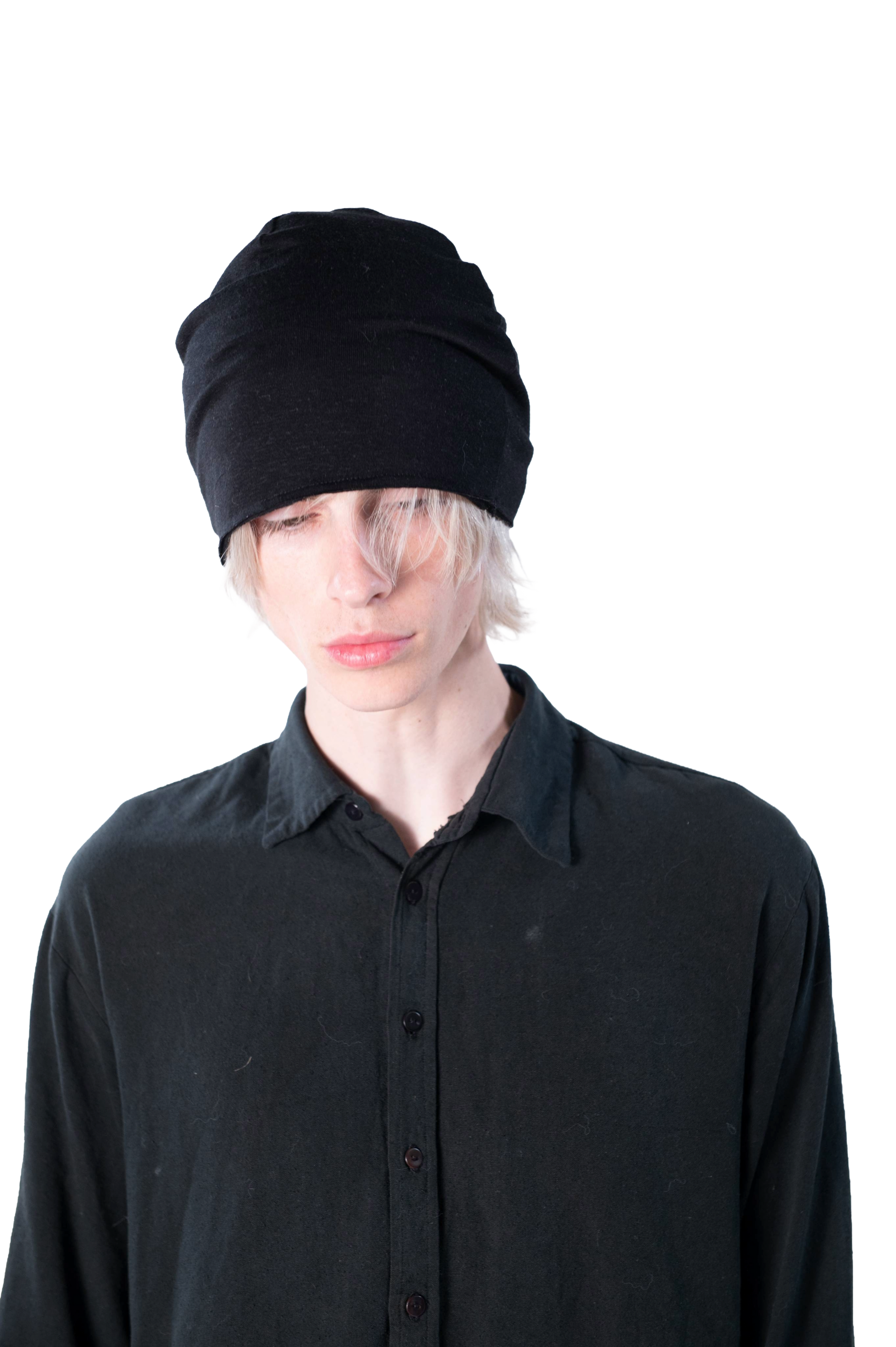 Linen Beanie "black"