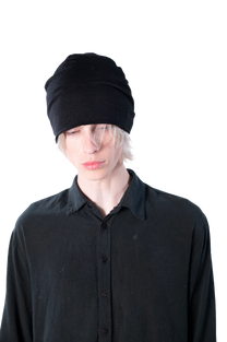 Linen Beanie "black"