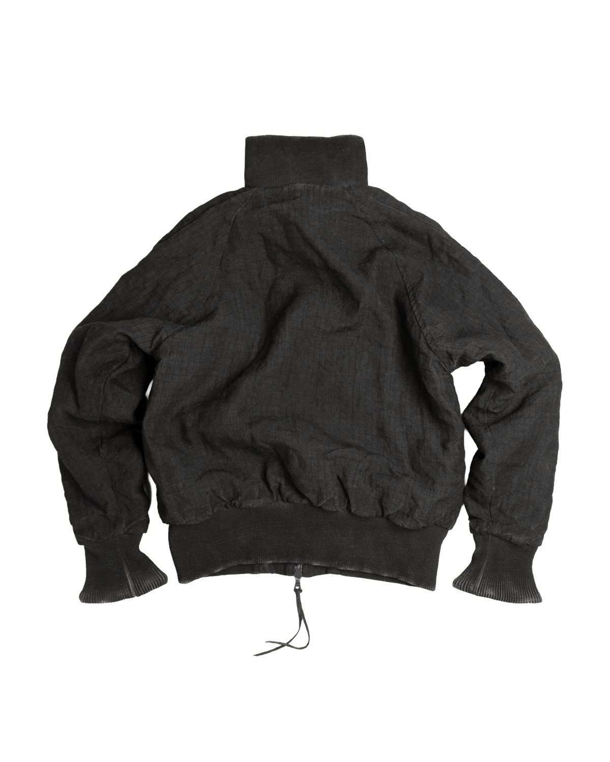 lamb crest checker high neck bomber [made to order]