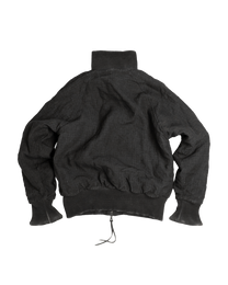 lamb crest checker high neck bomber [made to order]