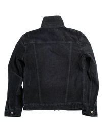 corduroy straited jacket - overdyed black