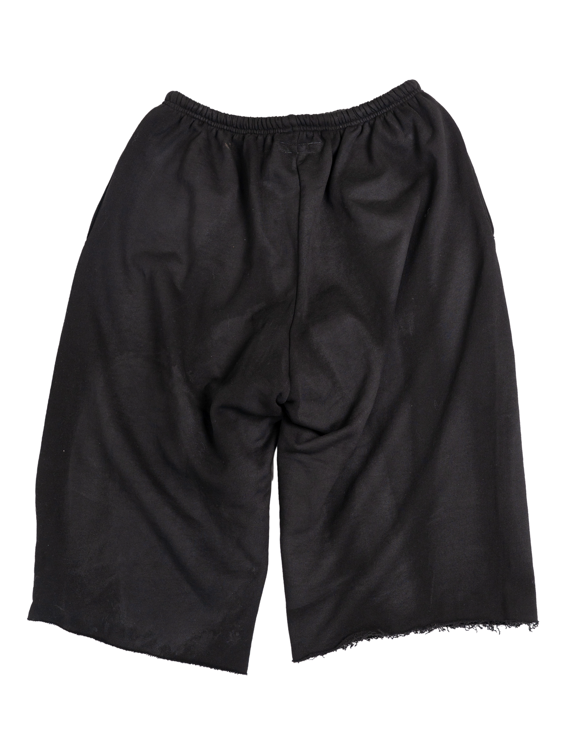 lamb crest sweat short - overdyed black
