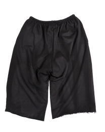 lamb crest sweat short - overdyed black