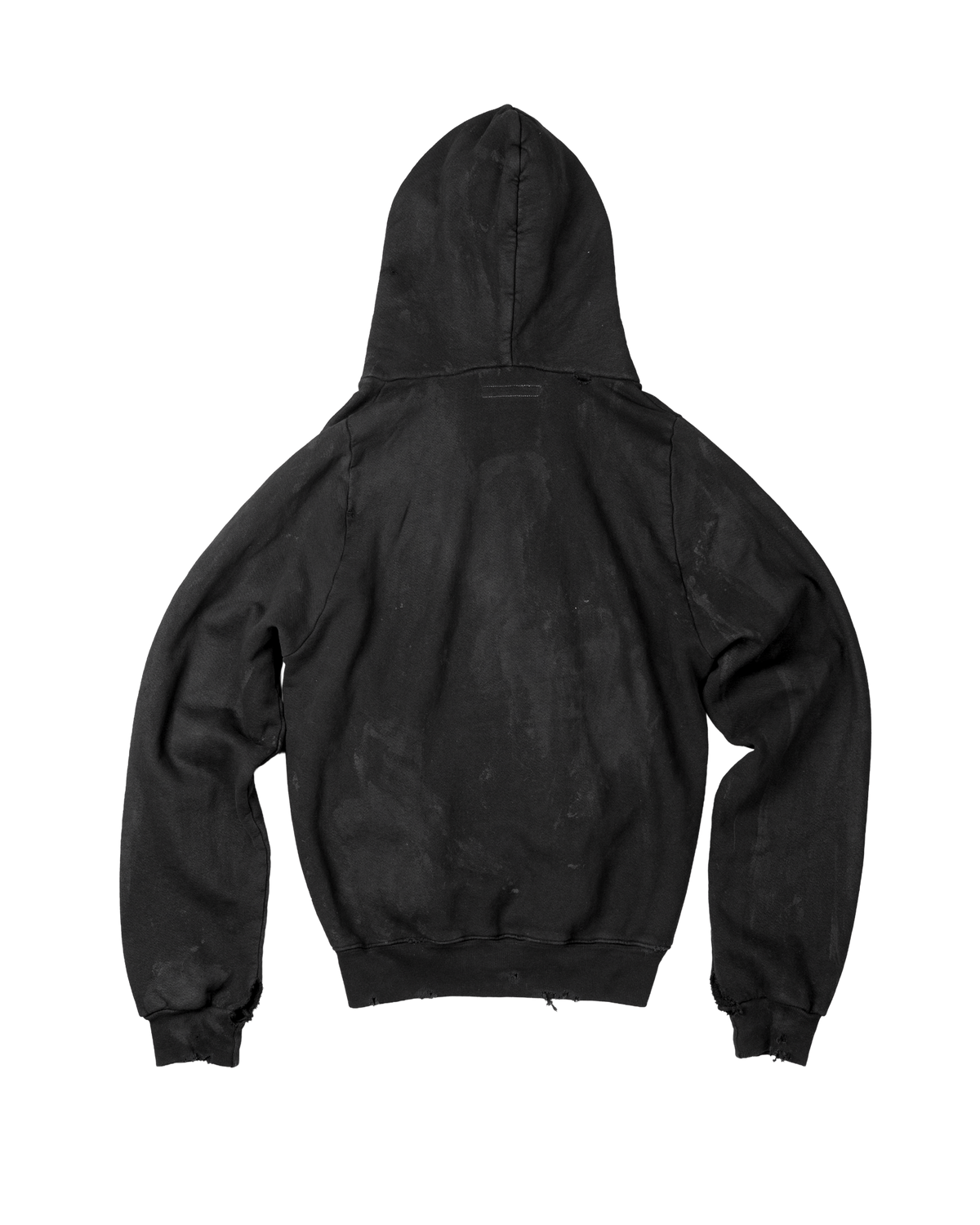lamb crest hoodie - overdyed black [made to order]
