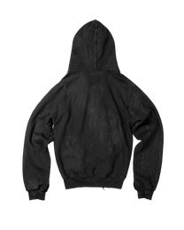 lamb crest hoodie - overdyed black [made to order]