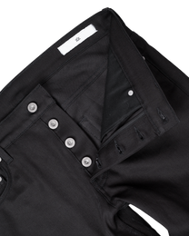 banded denim black - slim