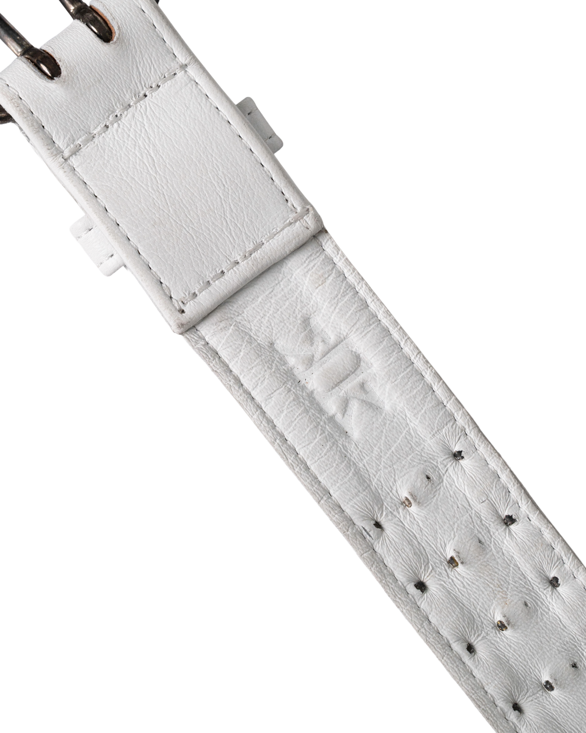 Ktwo white prism studded belt close ꓘK