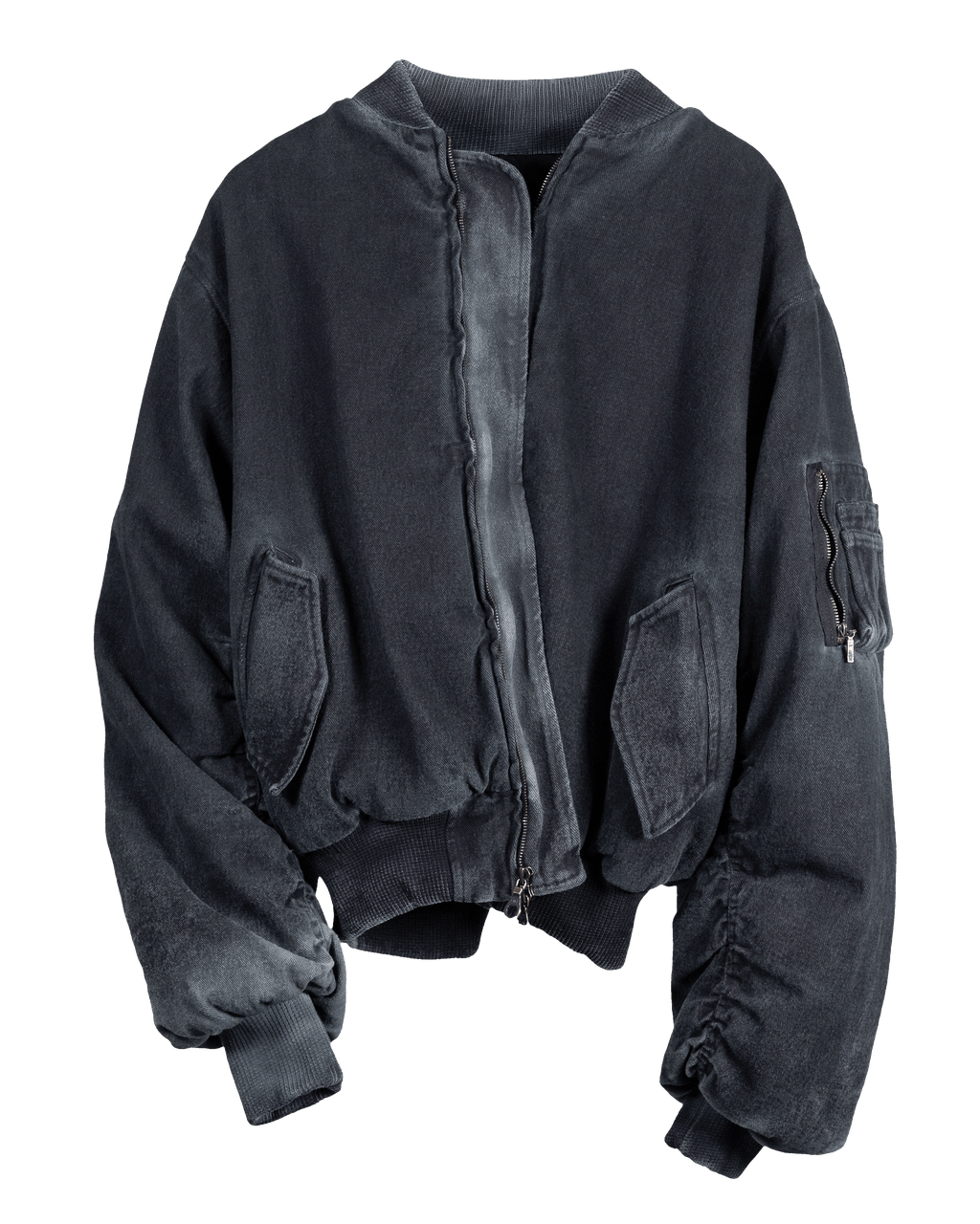 Rinsed Denim Bomber [made to order]