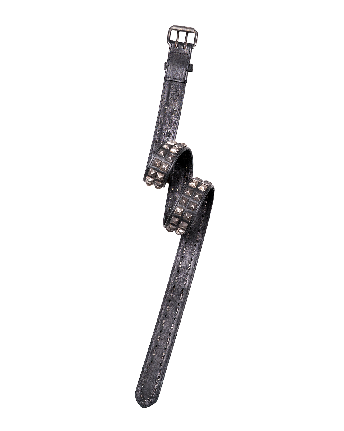 Ktwo studios black prism studded belt twist