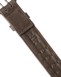 Ktwo studios brown prism studded belt close ꓘK
