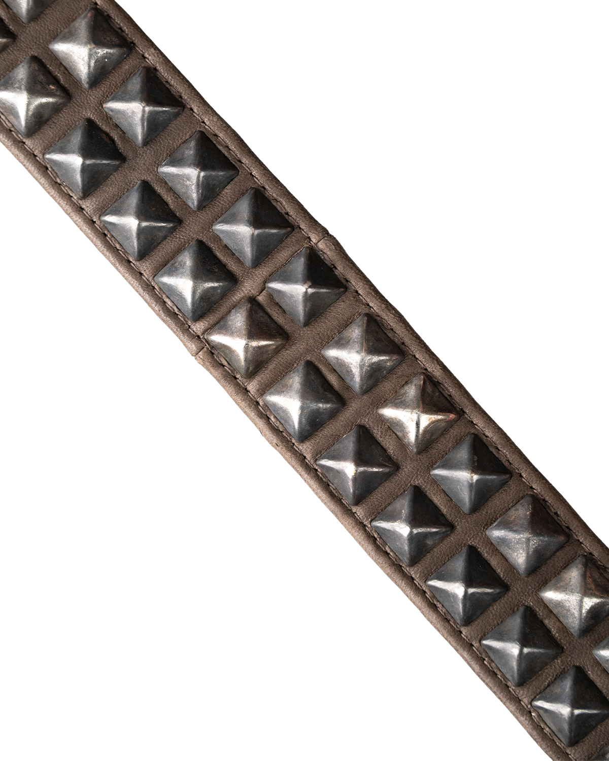 Ktwo studios brown prism studded belt stud details