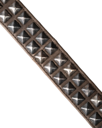 Ktwo studios brown prism studded belt stud details