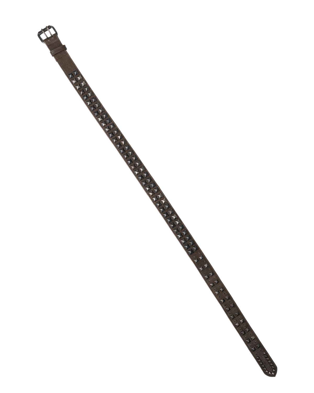 Ktwo studios brown prism studded belt wide