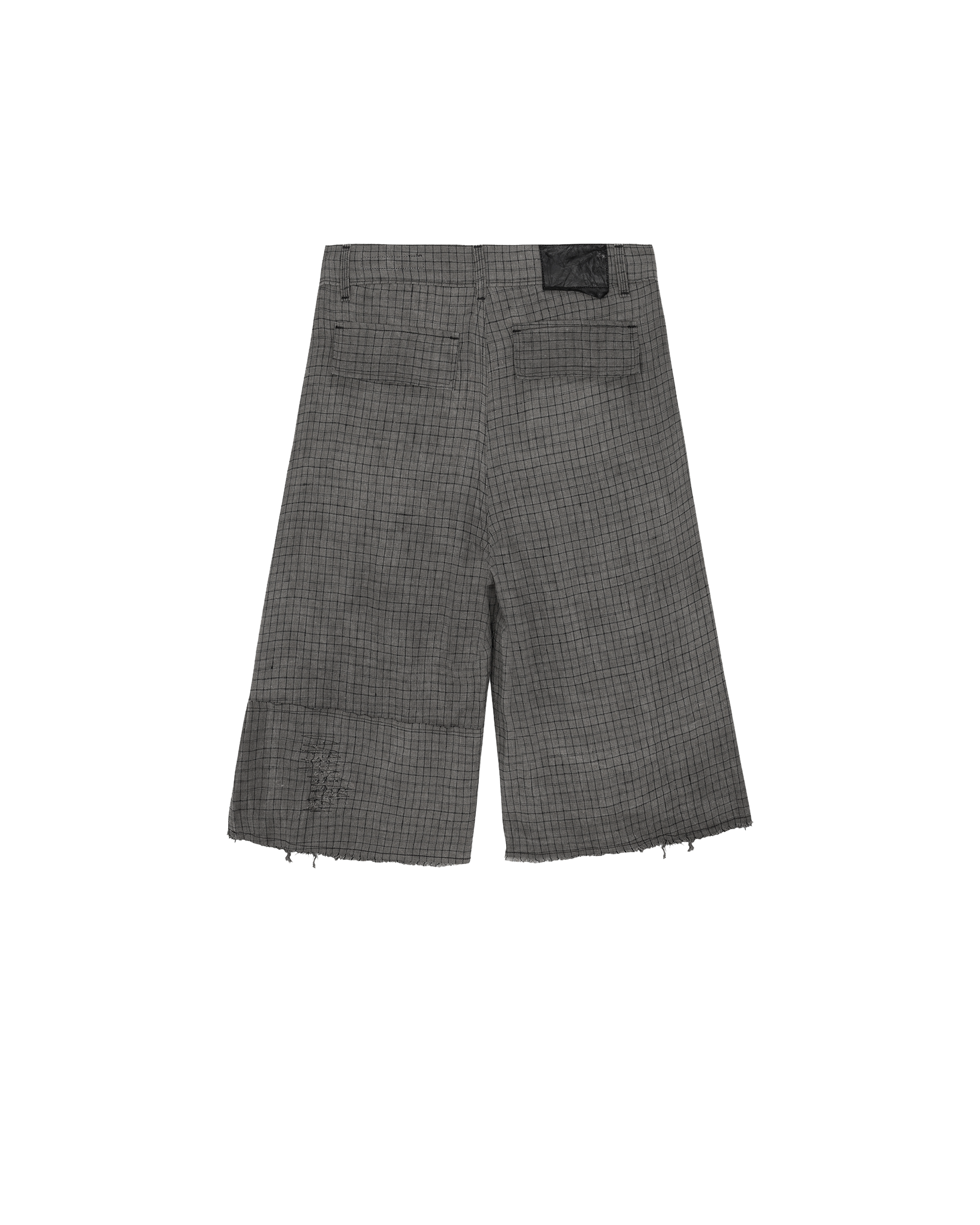 Dyed Checker Repair Short [made to order]