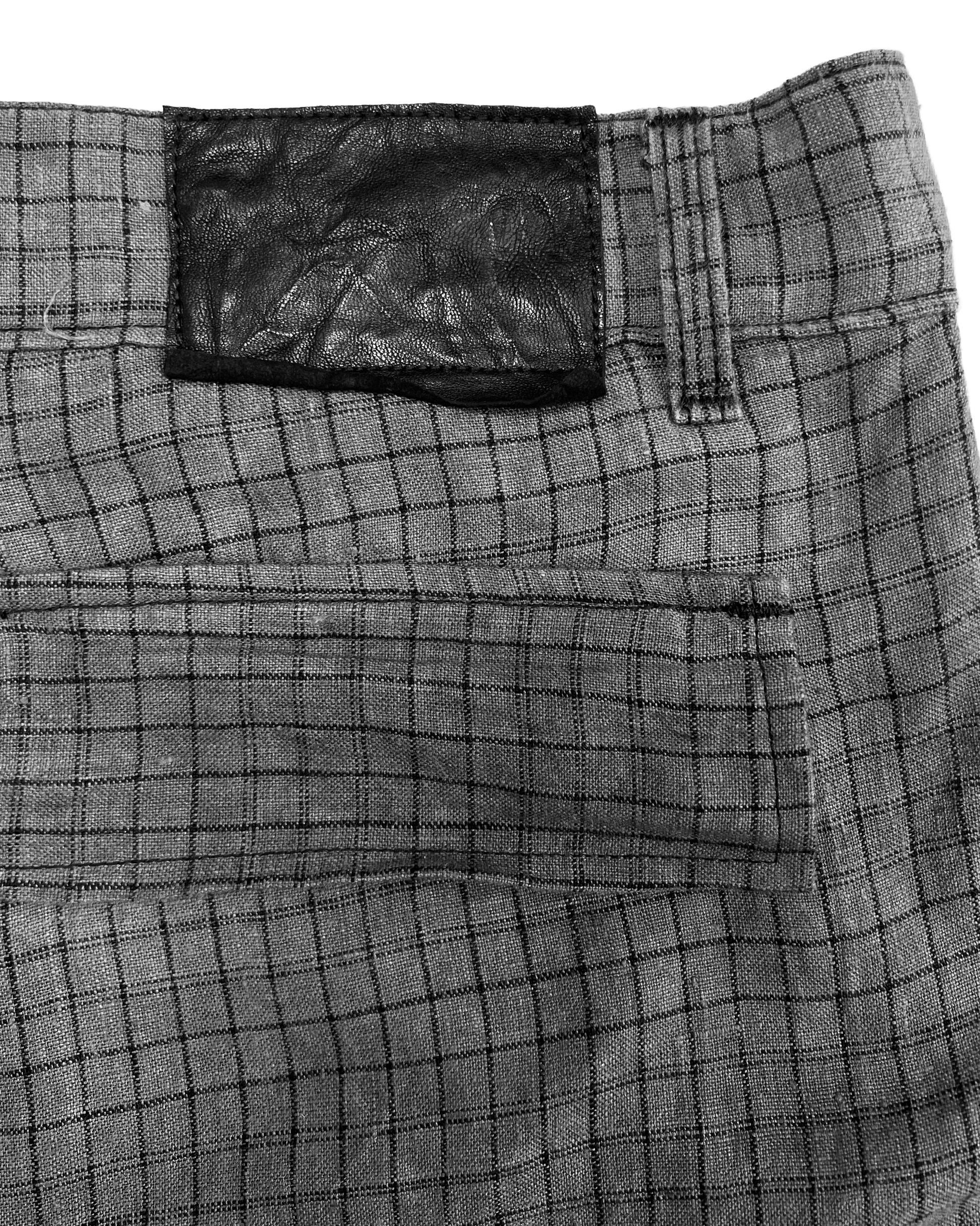 Dyed Checker Repair Short [made to order]