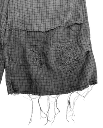 Dyed Checker Repair Short [made to order]
