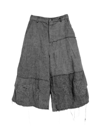 Dyed Checker Repair Short [made to order]