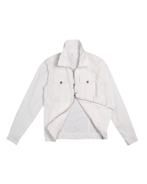 corduroy straited jacket - bleached white