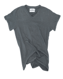 Dyed Striped V-neck