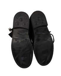 Knotted Engineer Boot "black"